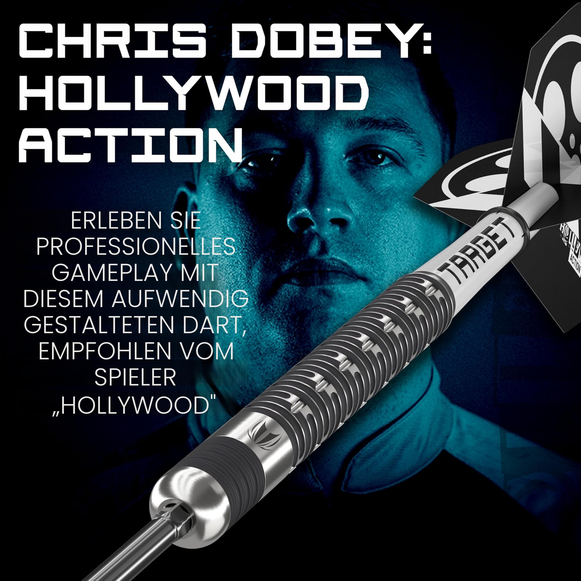 target-chris-dobey-hollywood-action-steeldarts-22g-90-wolfram image 2