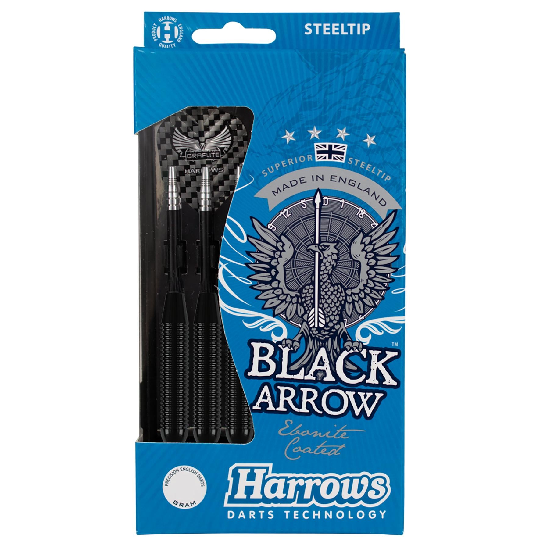 harrows-black-arrow-steeldarts-24gr-messing-stahlspitze image 5