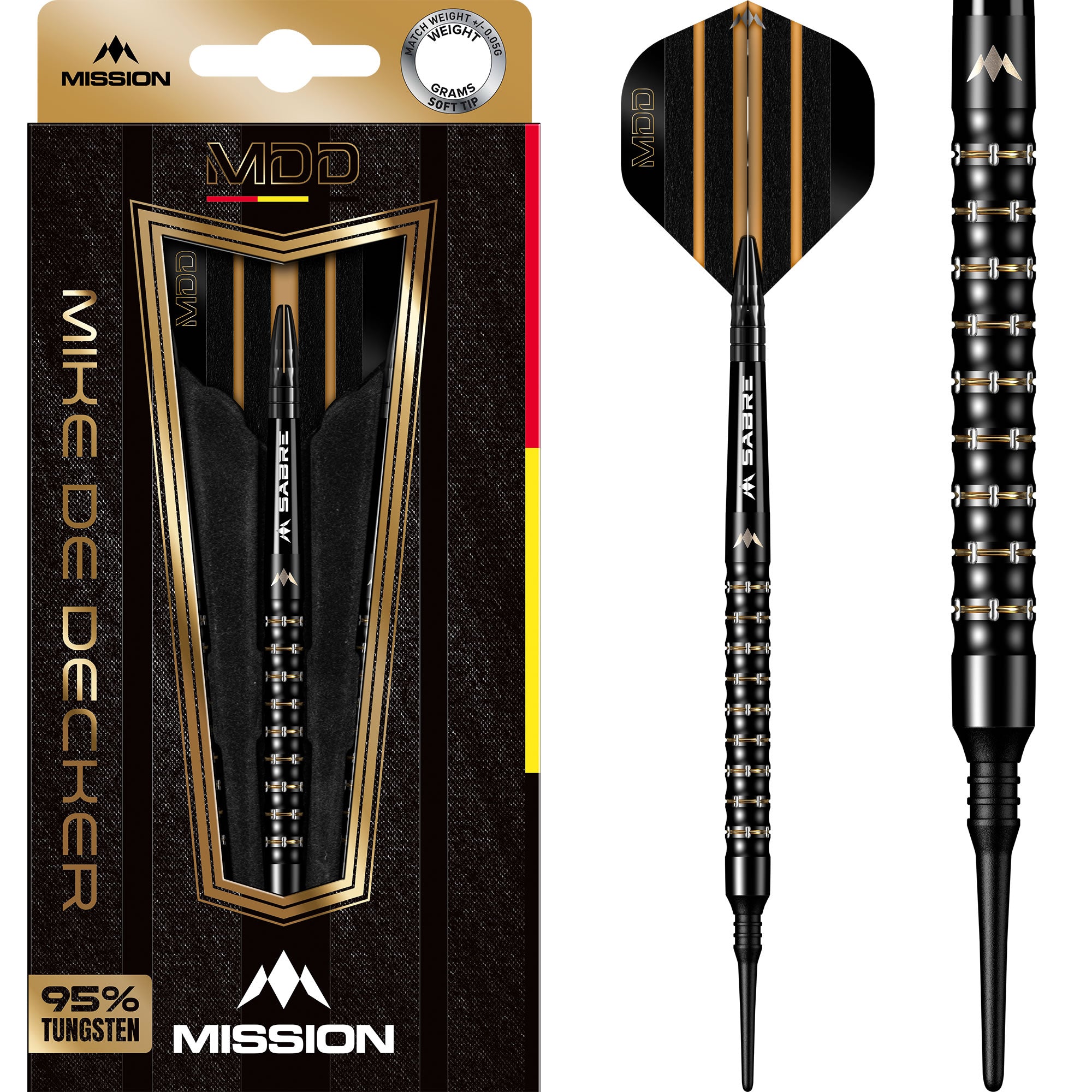 mission-mike-de-decker-softdarts-20g-95-black-gold image 1