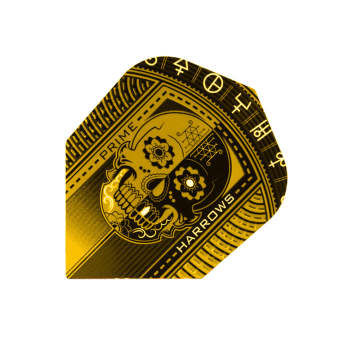 harrows-prime-gold-skull-flights-7526-100-mikron-3er-set image 1