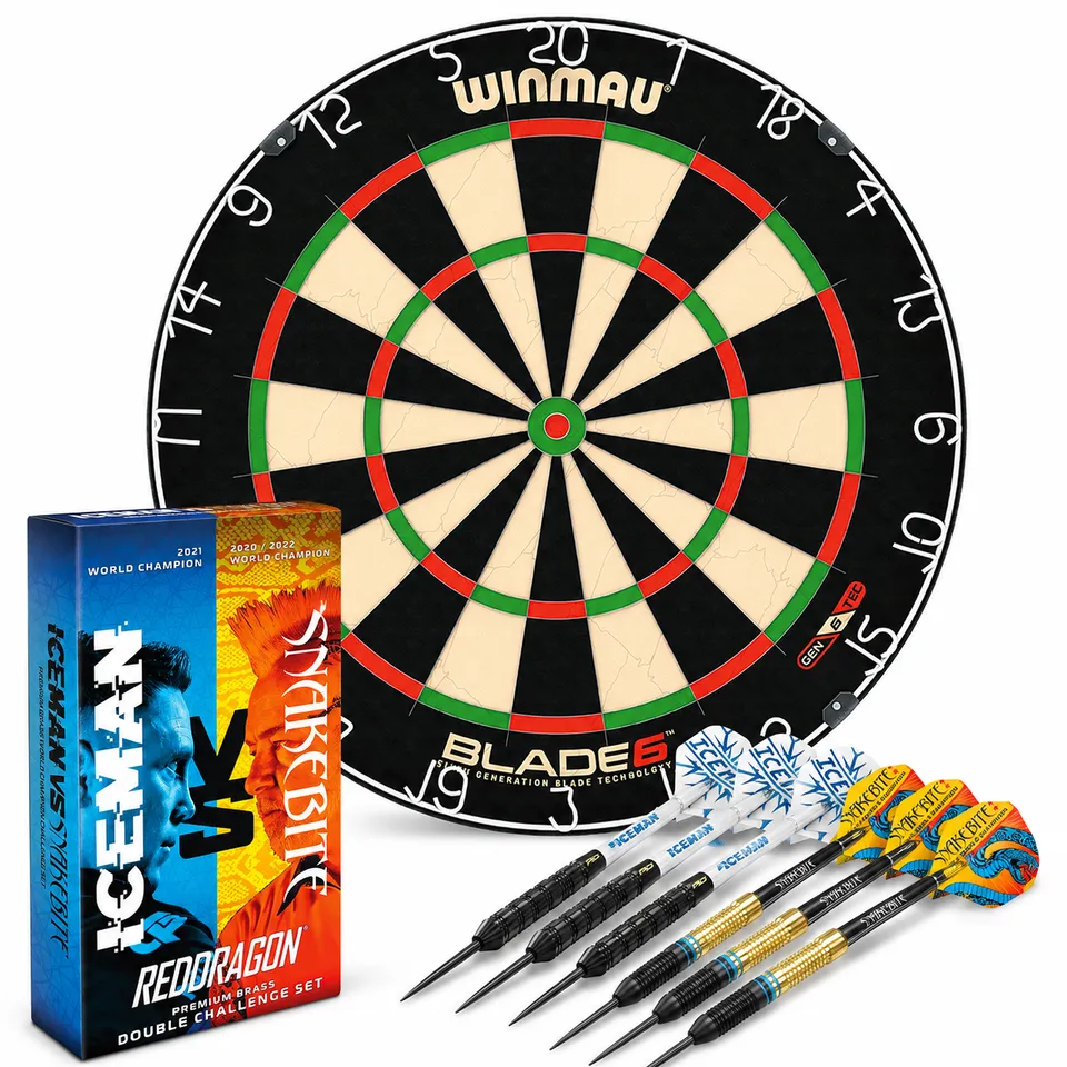 winmau-blade-6-dartscheibe-set-messing-darts-anf-nger image 1