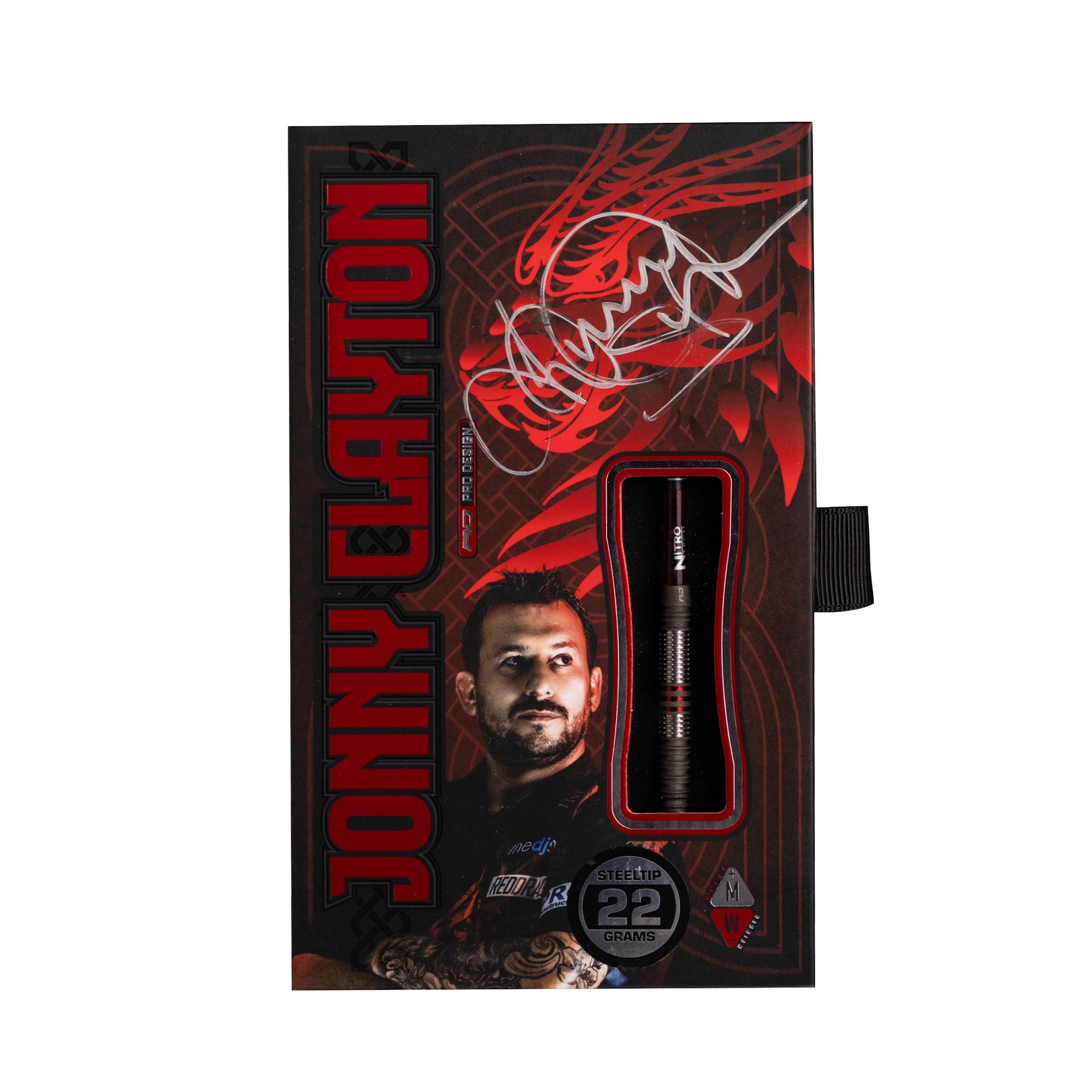 red-dragon-jonny-clayton-hiraeth-steeldarts-22g-signiert-rot image 1