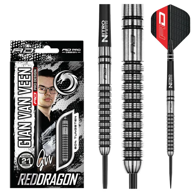 red-dragon-gian-van-veen-steeldarts-parallel-micro-grip image 1