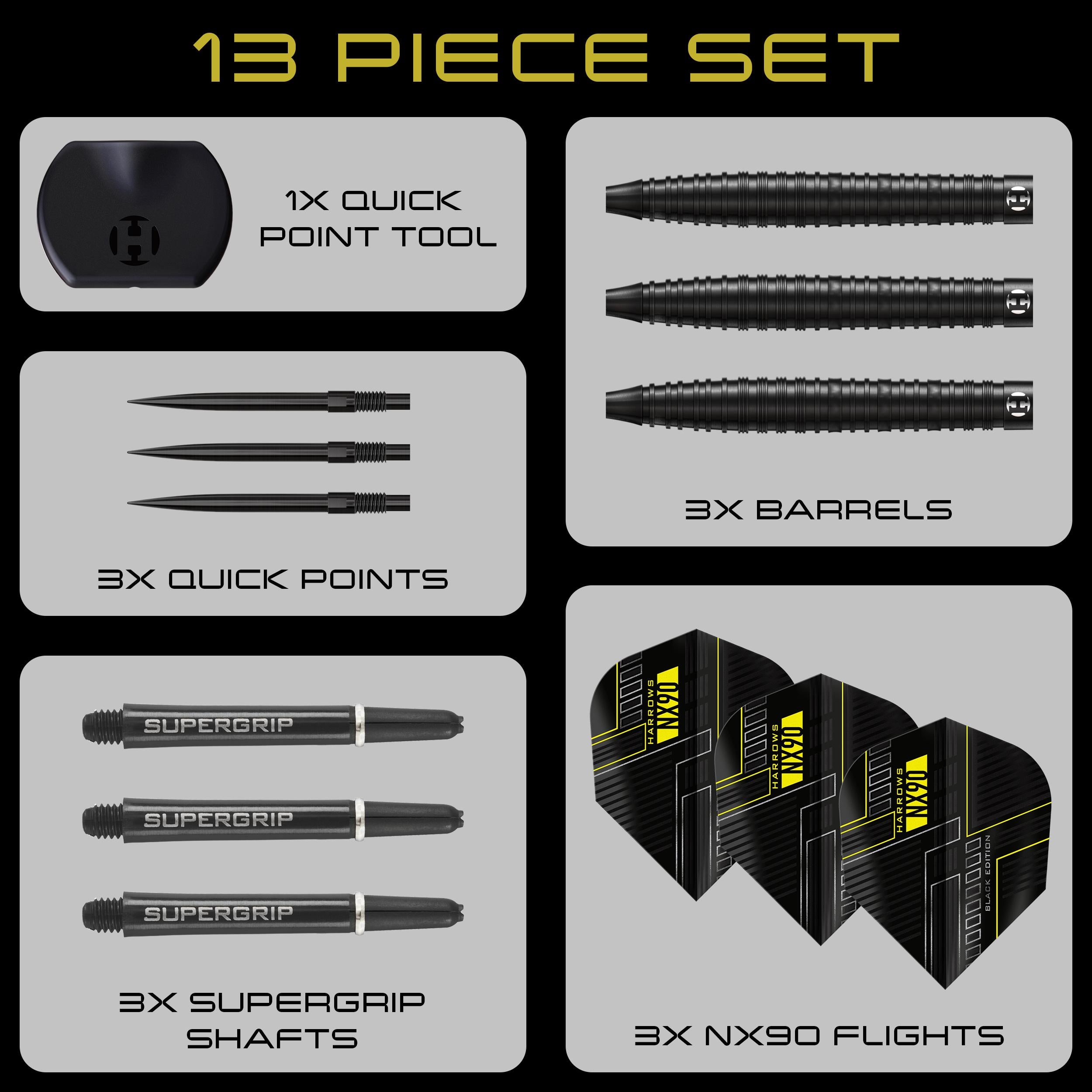 harrows-nx90-90-black-edition-quick-point-steeldart-23g image 6