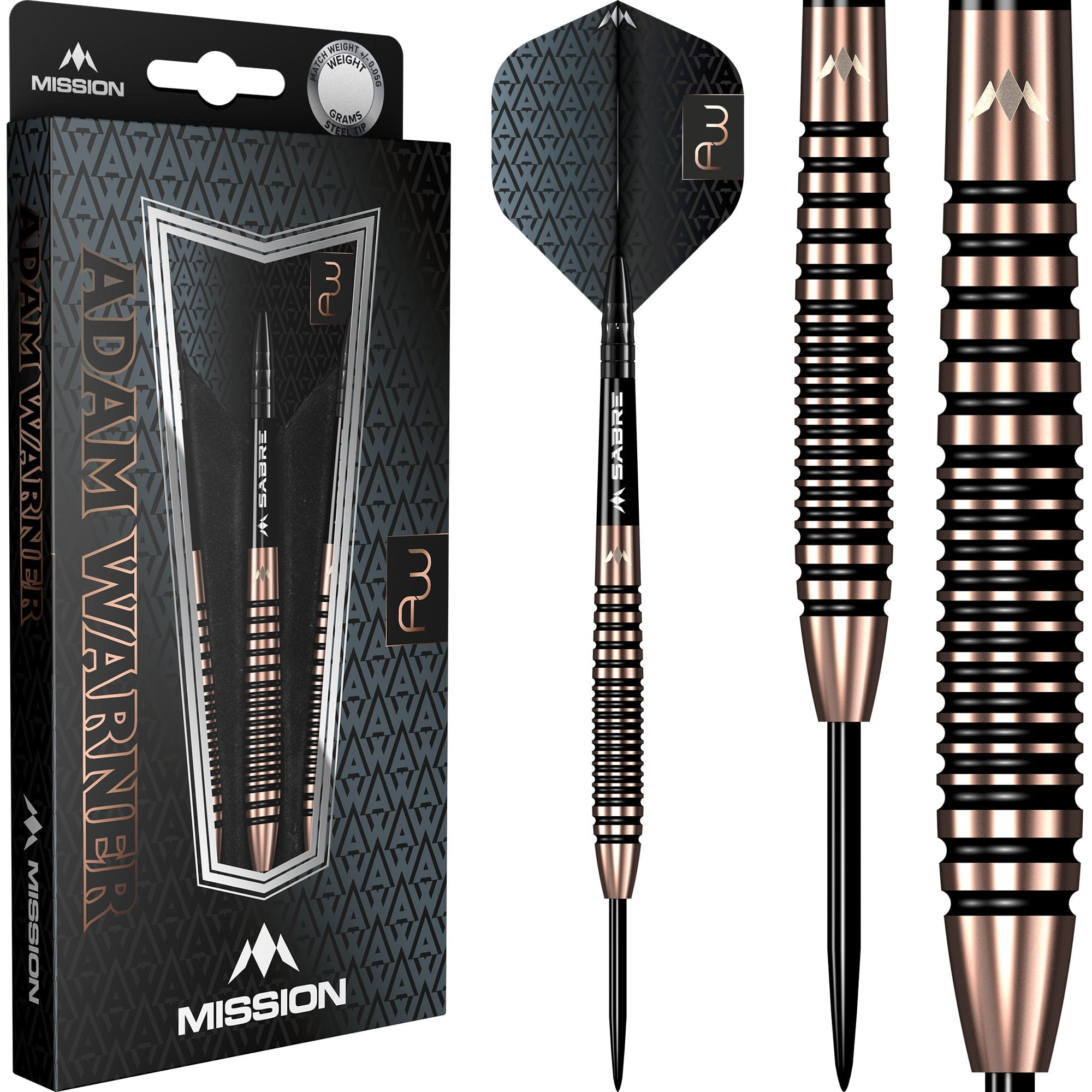 mission-adam-warner-steeldart-22g-90-tungsten-bronze image 3