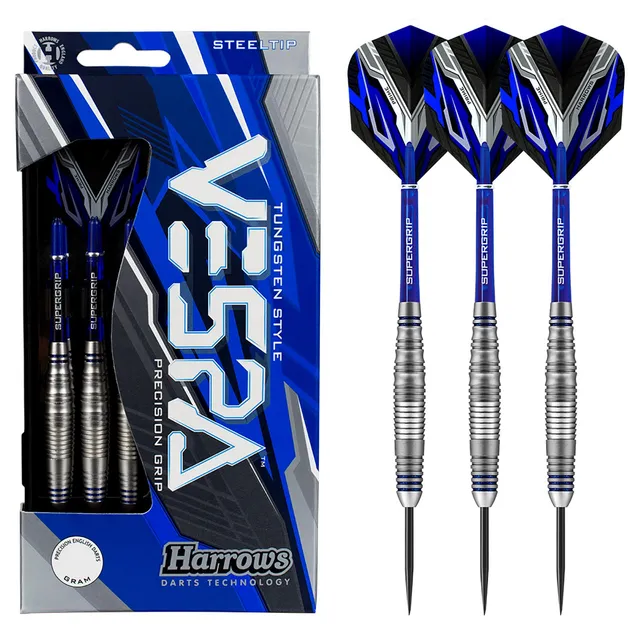 harrows-vespa-brass-steeldarts-21g-messing-blau image 1