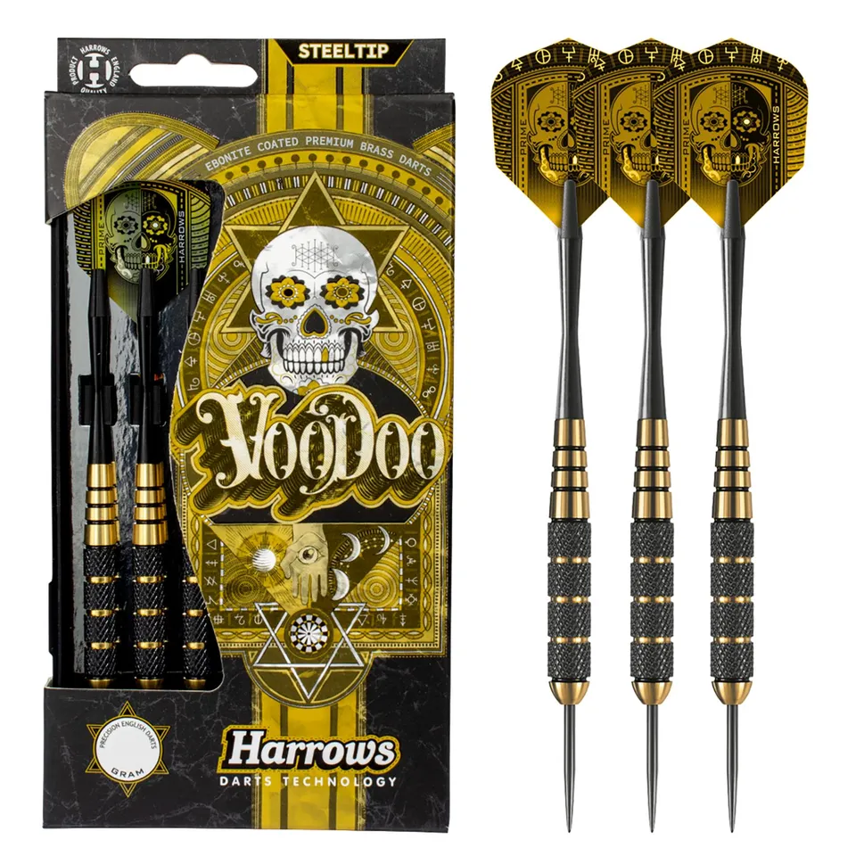 harrows-voodoo-steeldarts-23g-messing-schwarz image 1