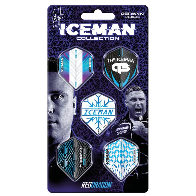 red-dragon-gerwyn-price-iceman-flights-collection-5-sets-100-mikron image 1
