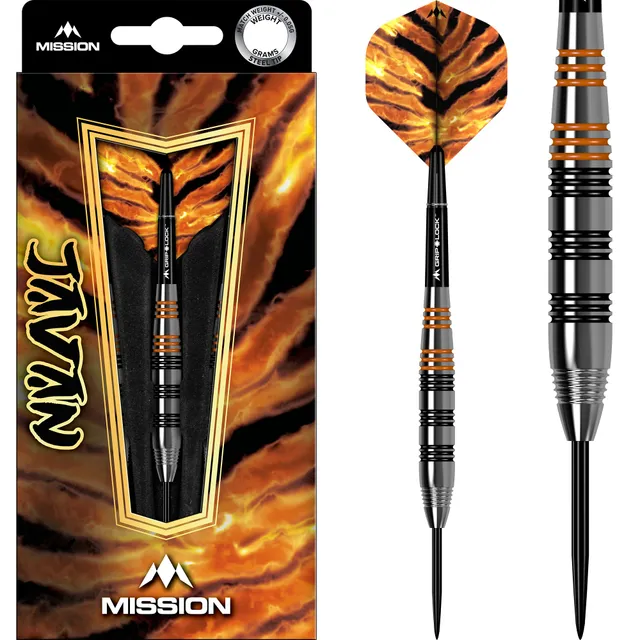 mission-javan-steel-tip-darts-messing-silber-22g image 1