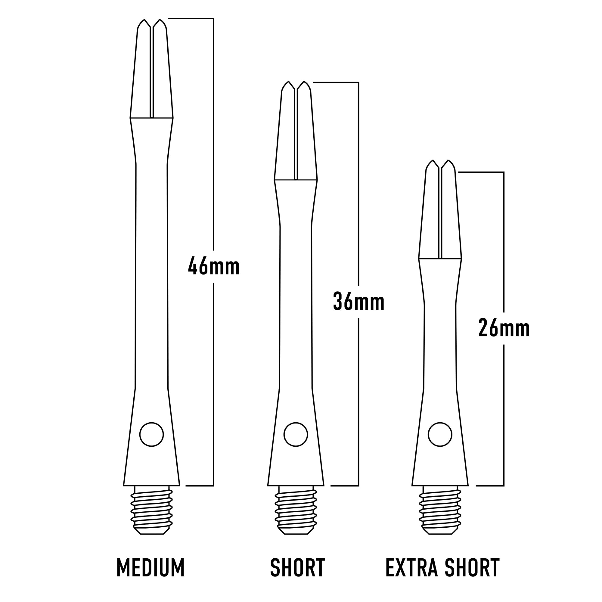 harrows-supergrip-aluminium-shafts-silber-medium-46mm image 2