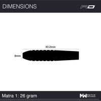 red-dragon-flightmasters-matra-1-steeldart-26g-8mm image 8