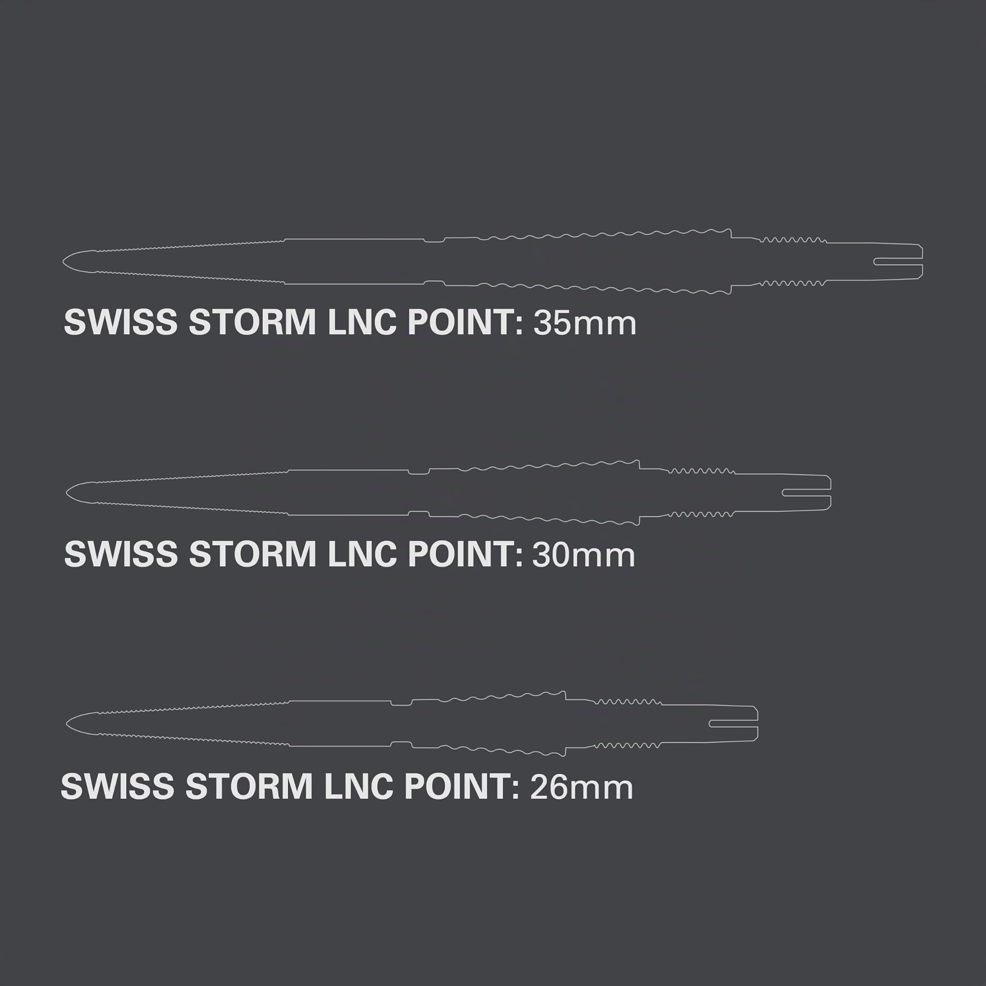 target-swiss-point-storm-lnc-spitzen-silber-30mm image 2