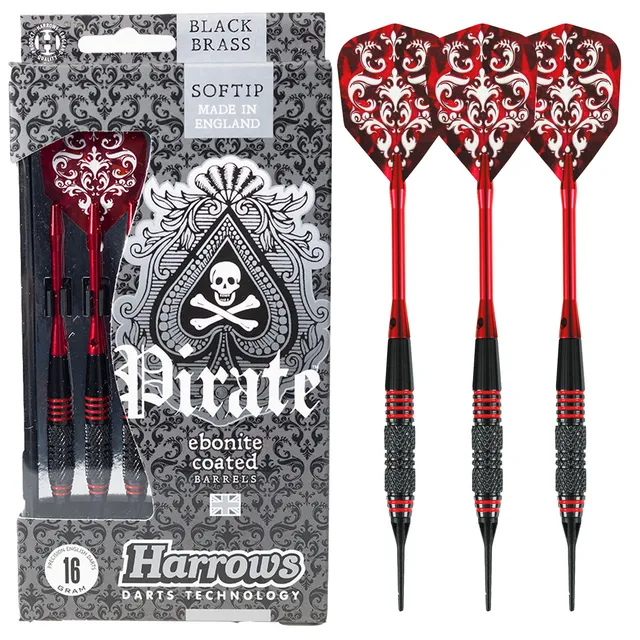 harrows-corsair-pirate-red-softdarts-18g-tungsten-bulb image 1