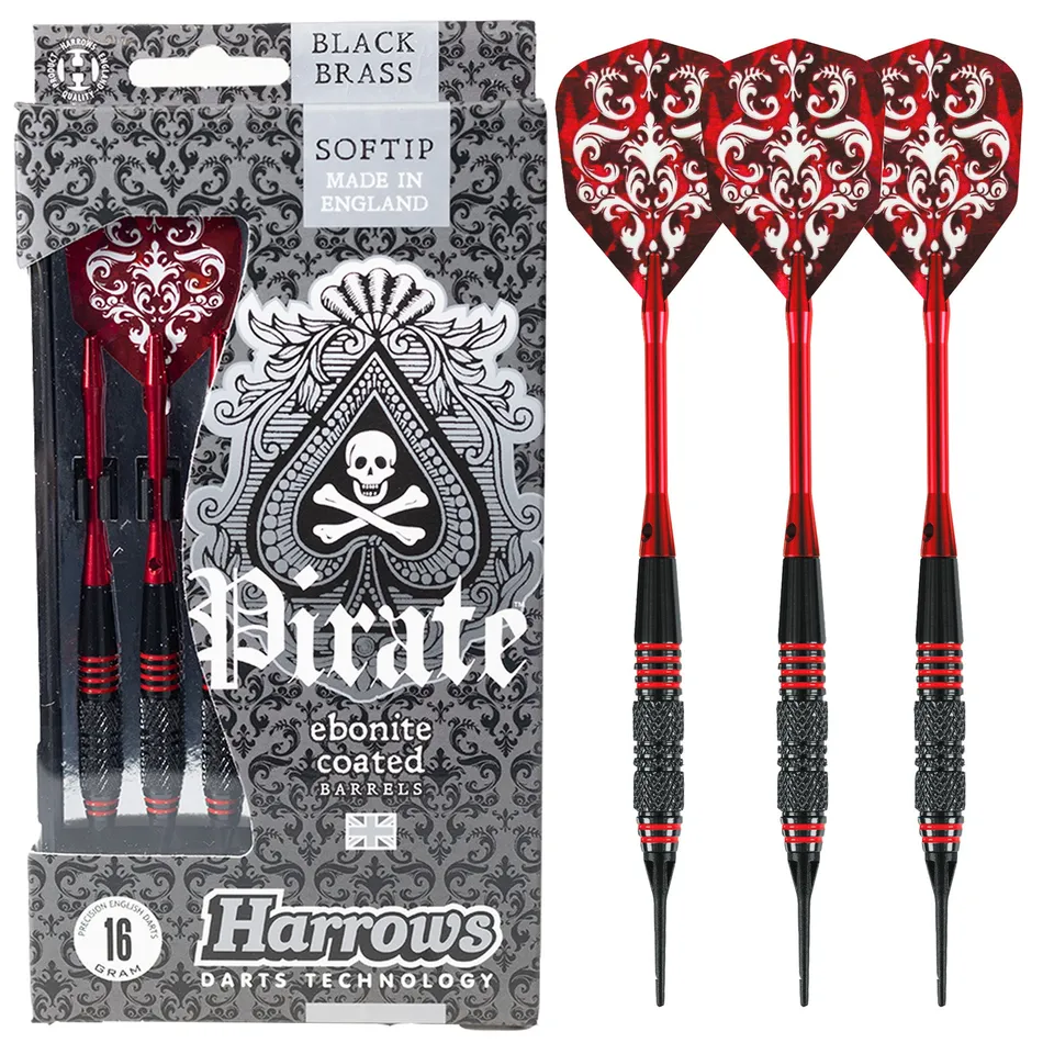 harrows-corsair-pirate-red-softdarts-18g-tungsten-bulb image 1