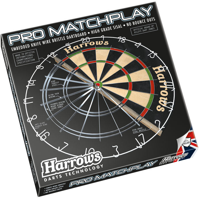 harrows-pro-matchplay-bristle-dartscheibe-turnier-sisal image 2