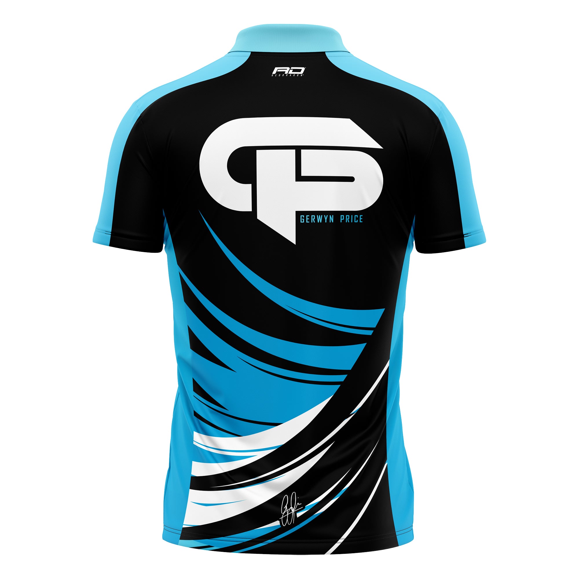 red-dragon-gerwyn-price-tour-polo-limited-edition-schwarz-l image 2