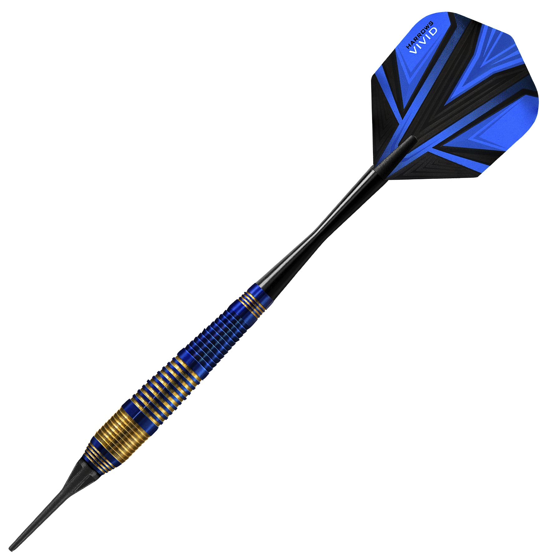 harrows-vivid-softdarts-18g-blau-messing-einsteiger image 5