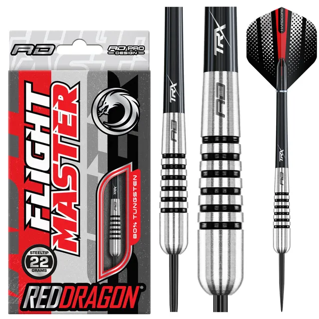 red-dragon-flightmasters-torpedo-steeldart-messing-set image 1