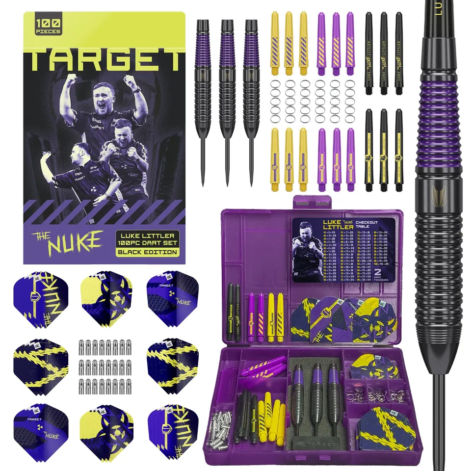 target-luke-littler-brass-dart-set-22g-100-teilig-steeldarts image 1