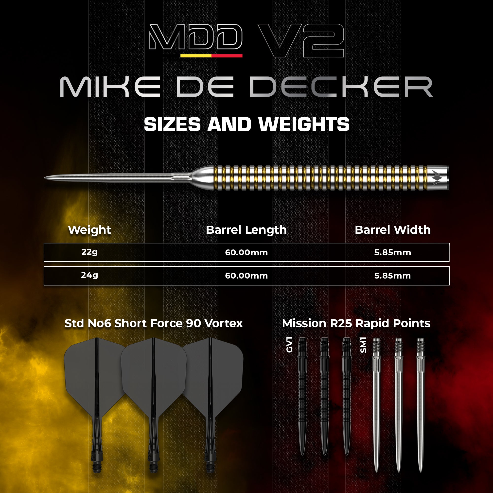 mission-mike-de-decker-v2-steeldarts-24g-95-tungsten image 3