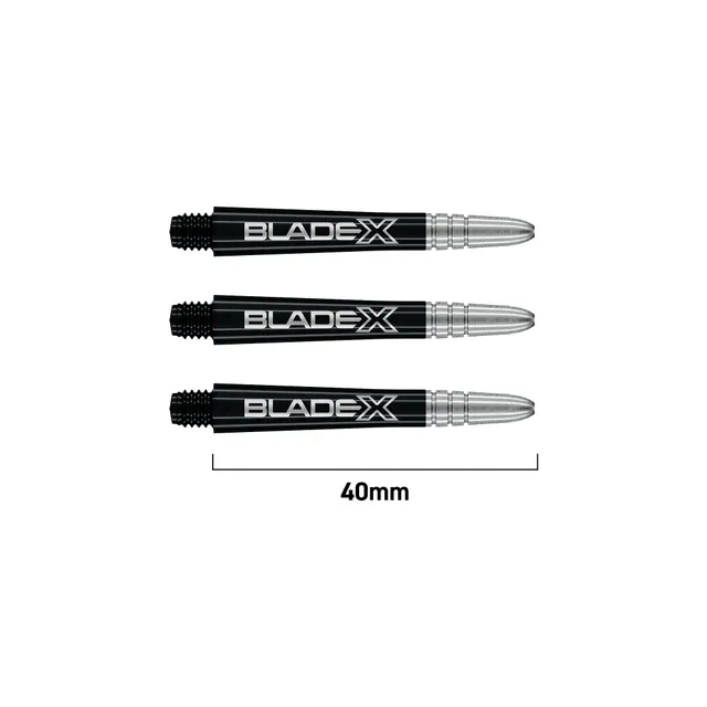 winmau-vecta-blade-x-shafts-mittel-schwarz-silber-3er image 1