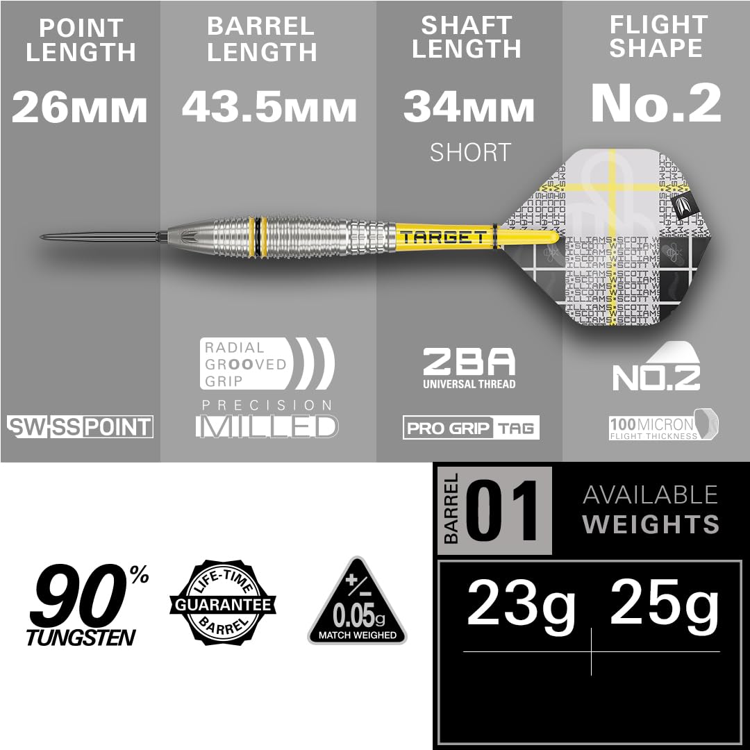 target-scott-williams-g2-steeldart-23g-90-wolfram-torpedo image 3