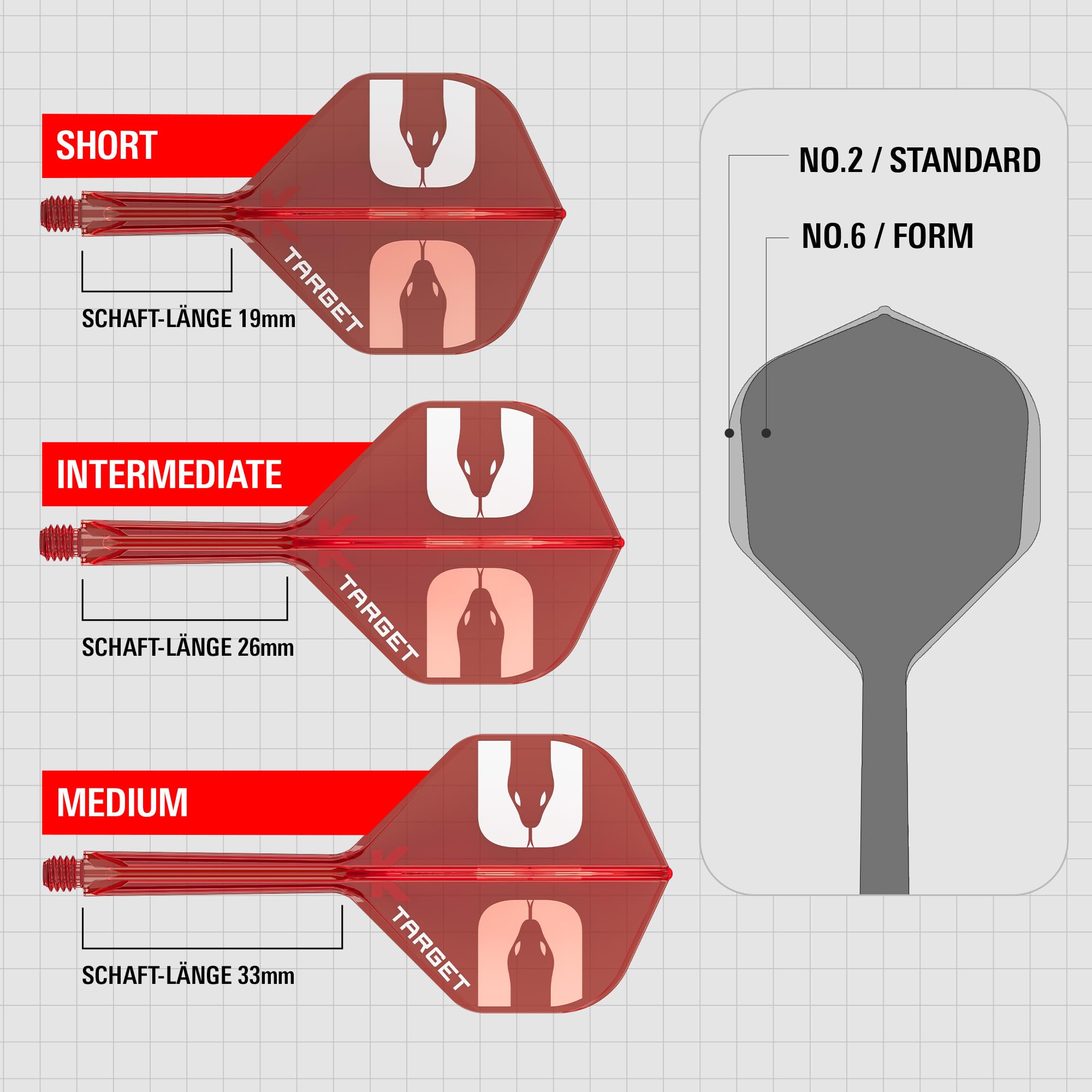 target-k-flex-asp-no-2-flights-rot-short-19mm-3-st-ck image 3