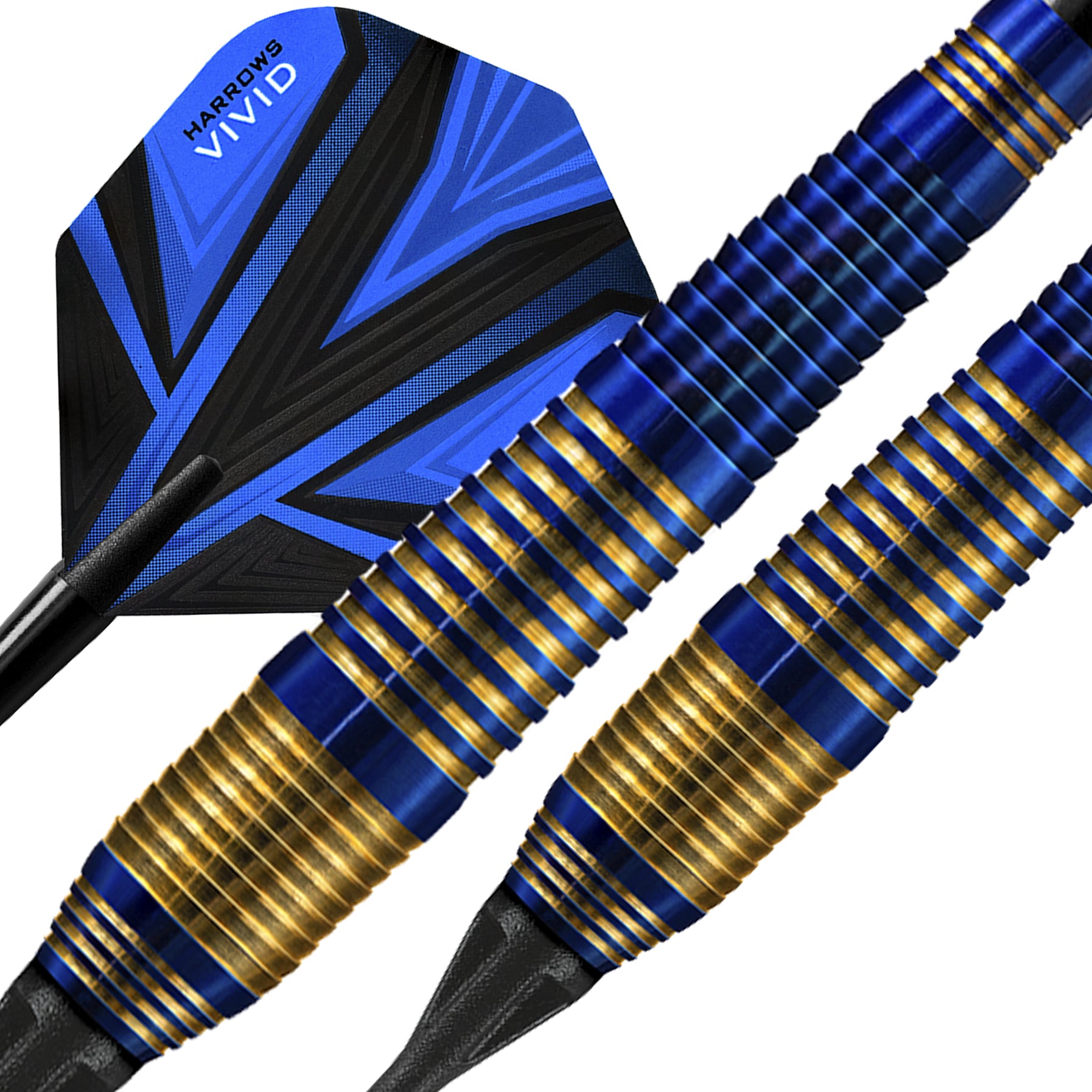 harrows-vivid-softdarts-18g-blau-messing-einsteiger image 3