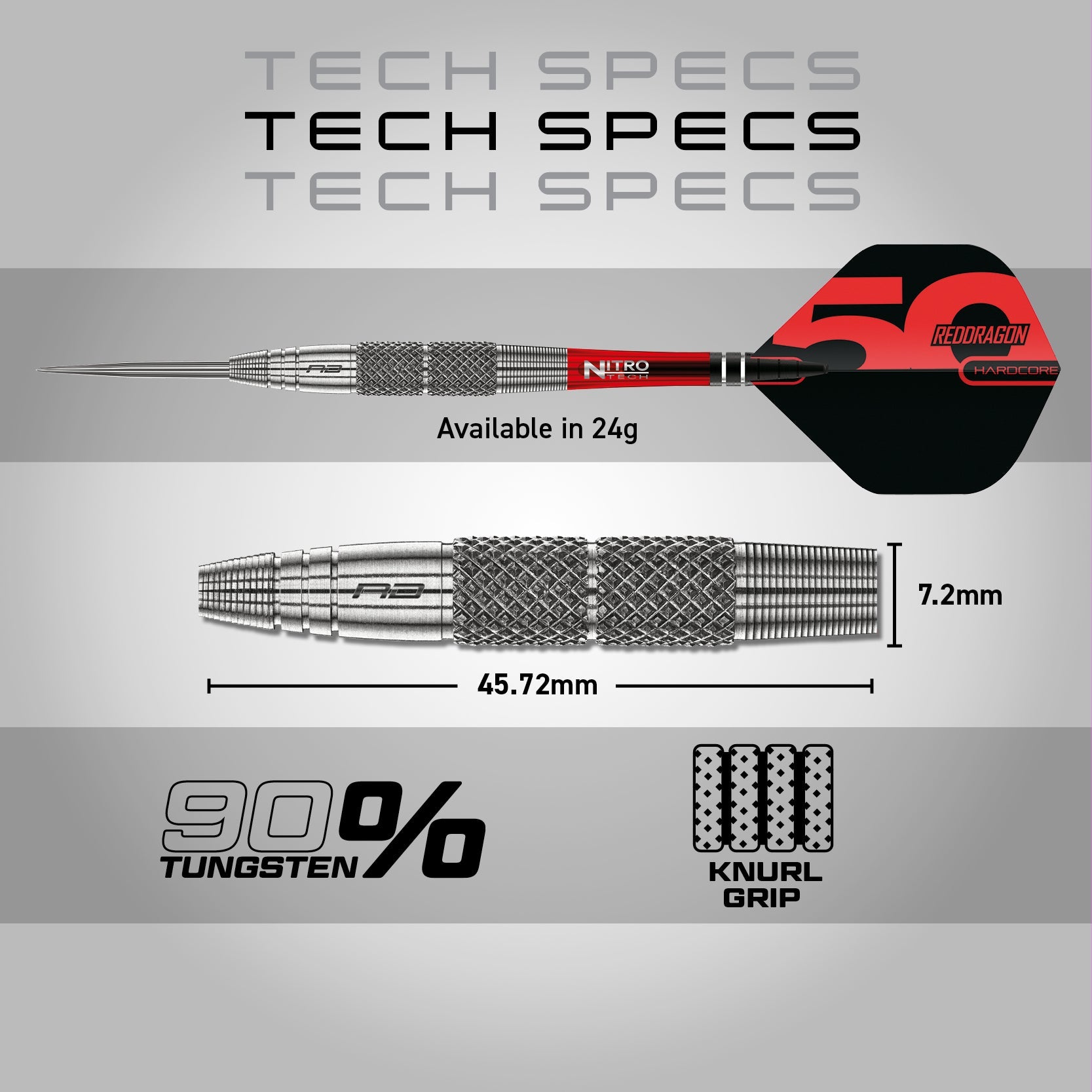 red-dragon-flightmasters-grizzly-2-steeldarts-24g-knurled image 3