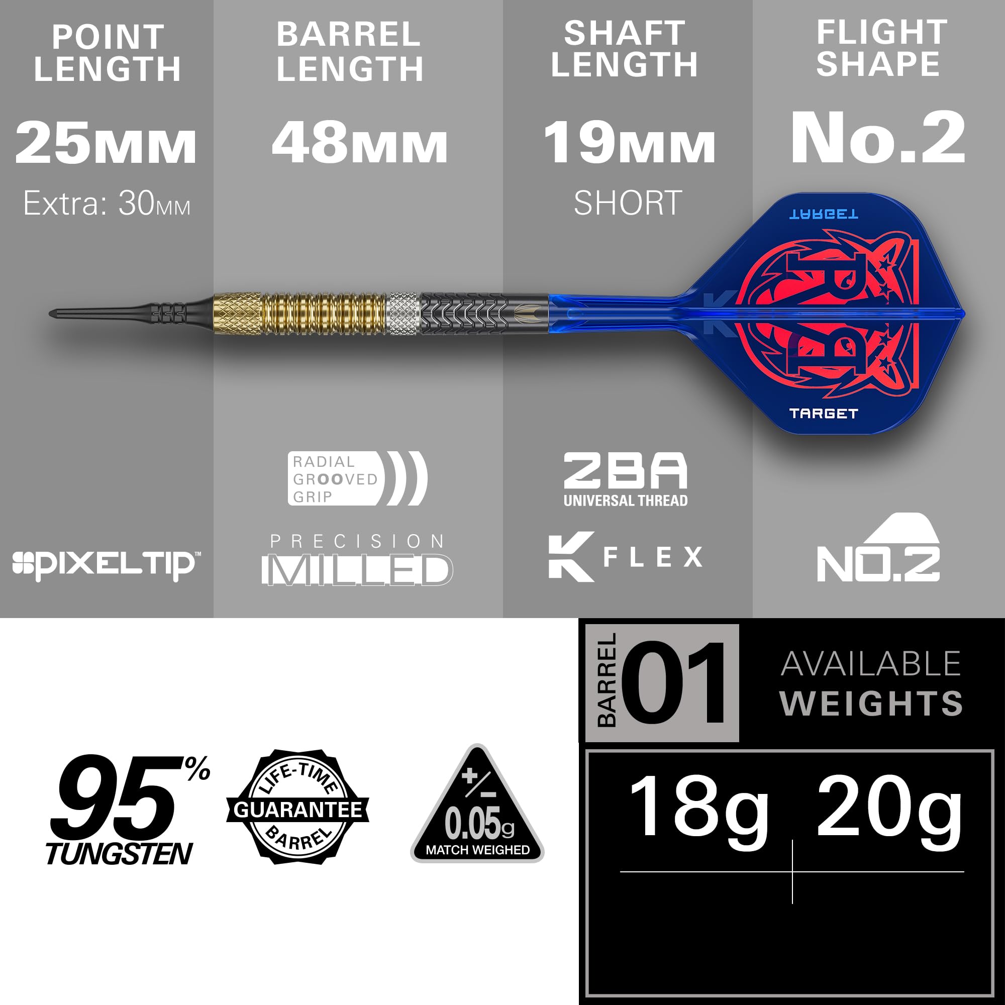 target-rvb-chrono-g6-softdarts-18g-raymond-van-barneveld image 3