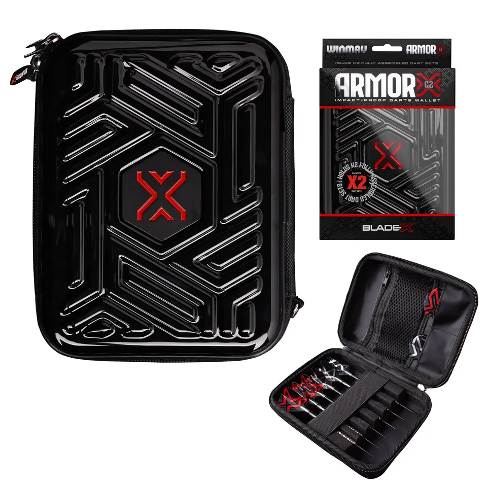 winmau-armor-g2-darttasche-blade-x-schwarz-f-r-2-sets image 1