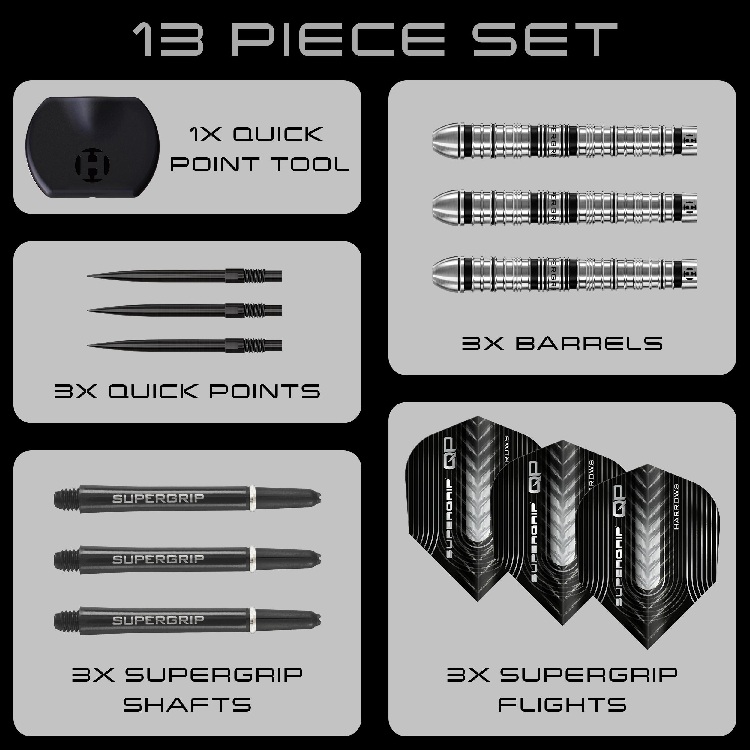 harrows-supergrip-qp-tapered-steeldart-24g-90-quick-point image 6