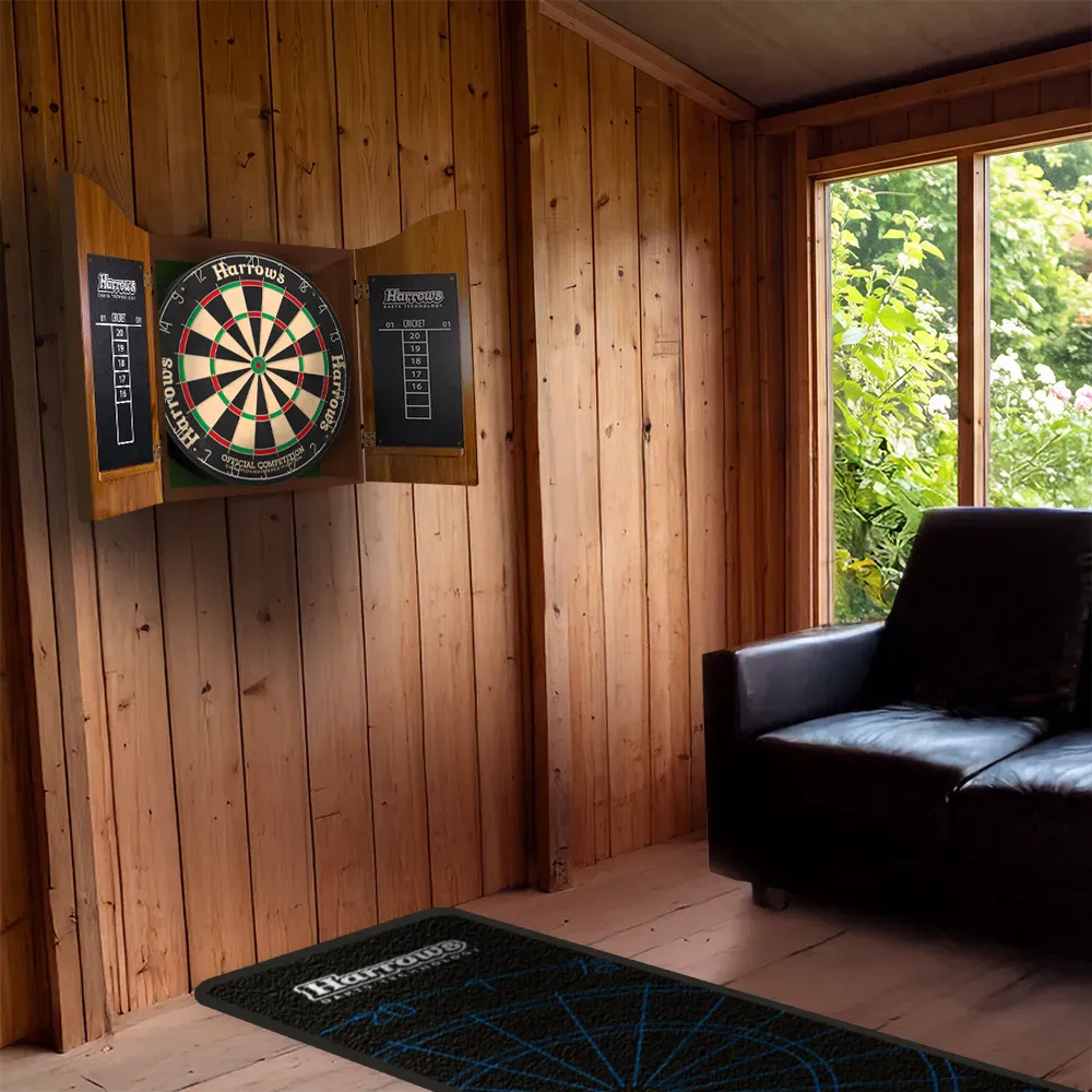 harrows-pro-s-choice-dartboard-cabinet-set-sisal image 2