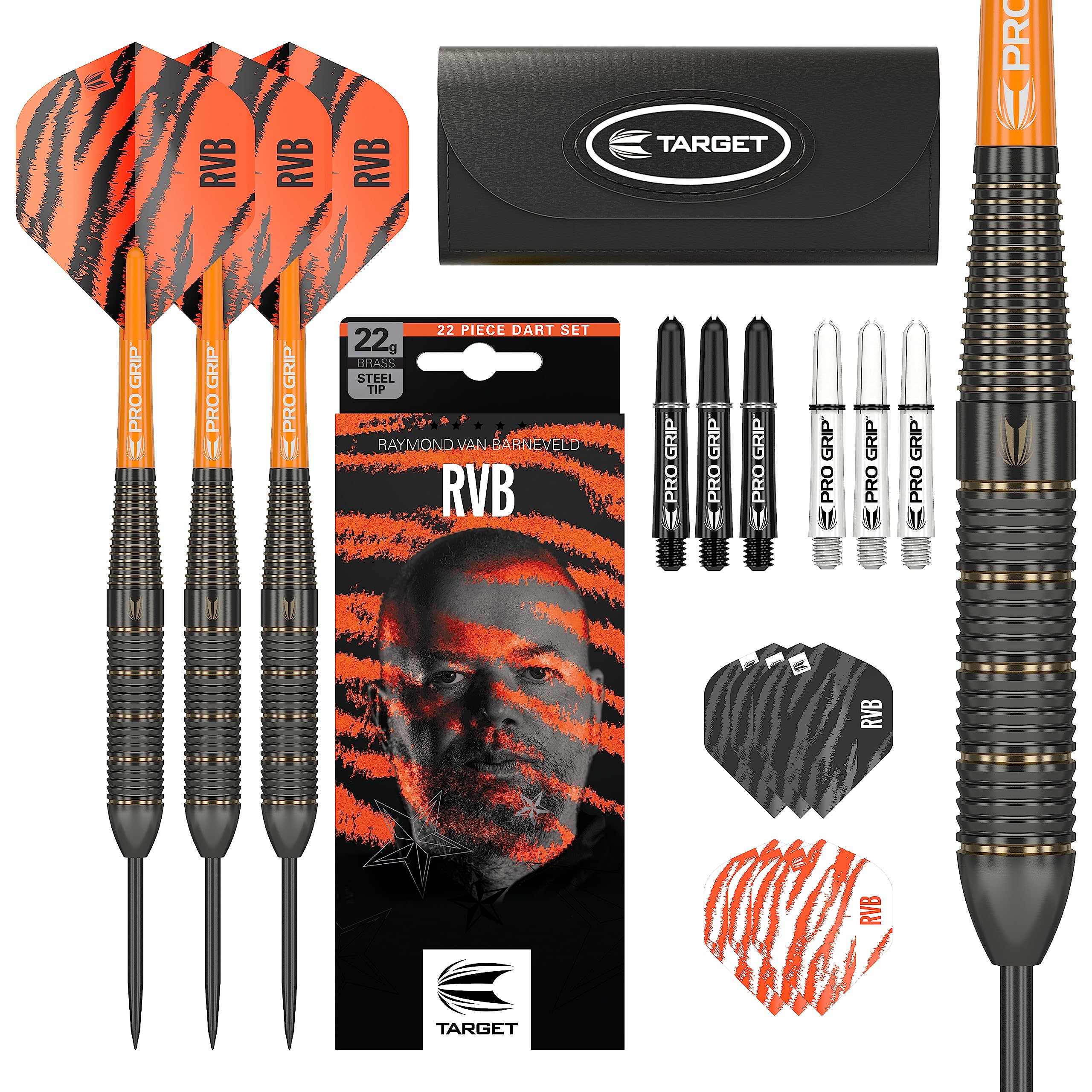target-rvb-brass-steeldarts-22g-einsteiger-set-wallet image 1