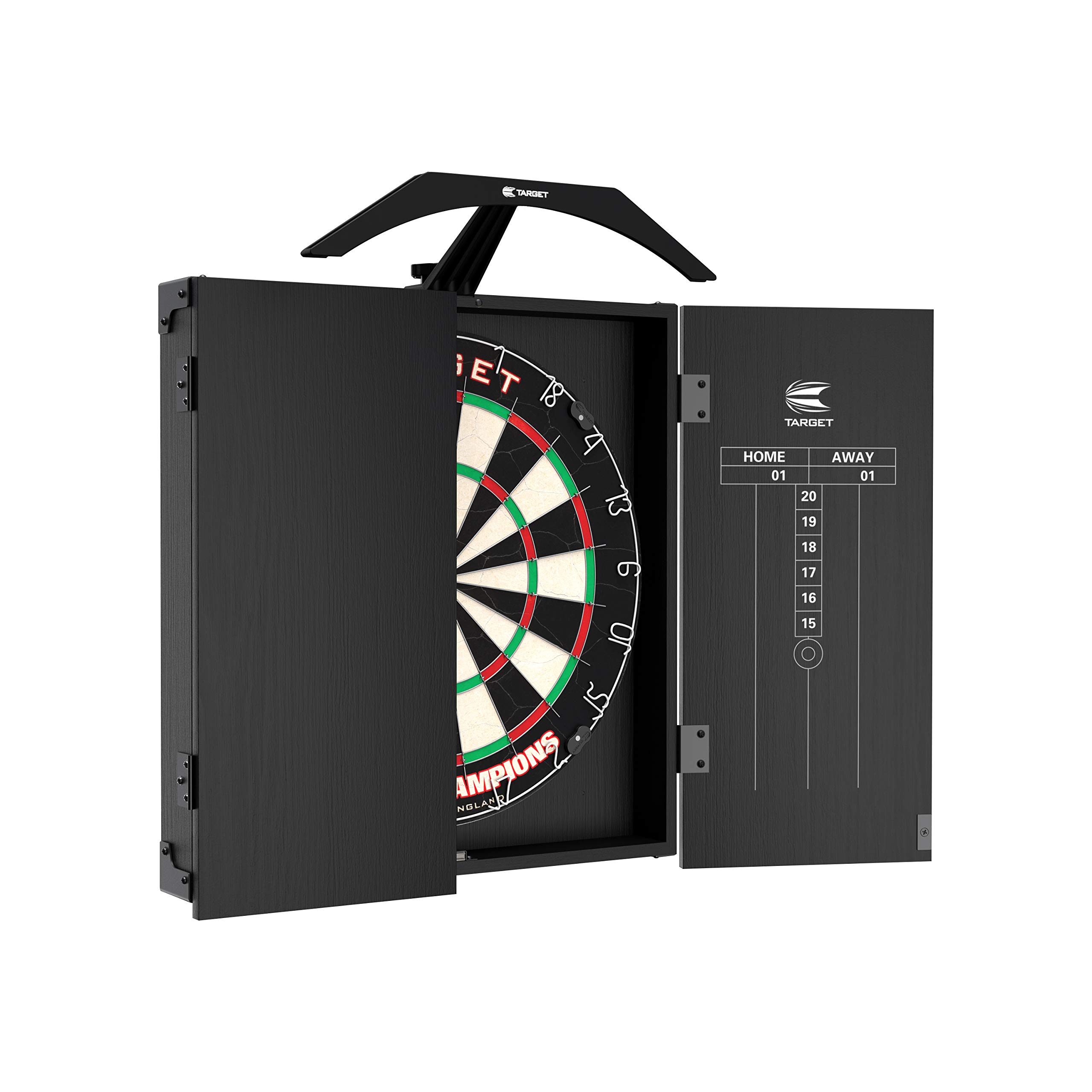 target-arc-dartschrank-set-dartscheibe-beleuchtung-schwarz image 4