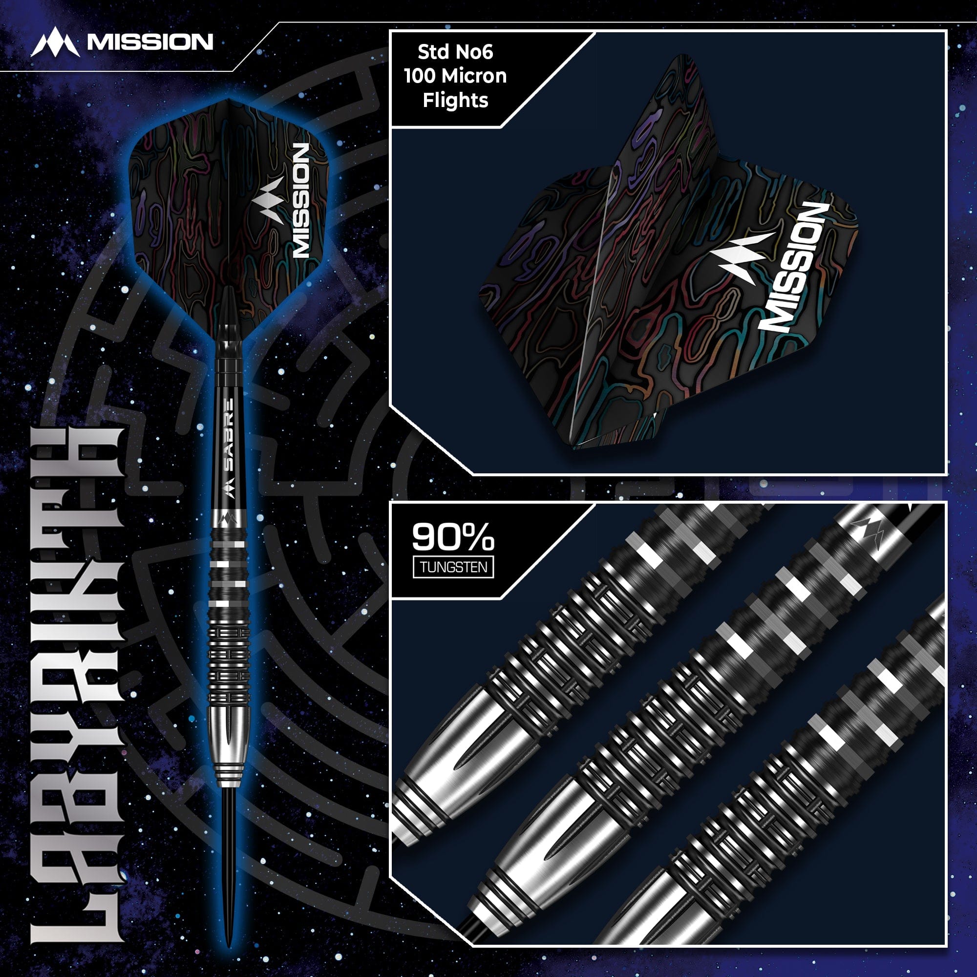 mission-labyrinth-22g-steeldarts-90-tungsten-schwarz image 6