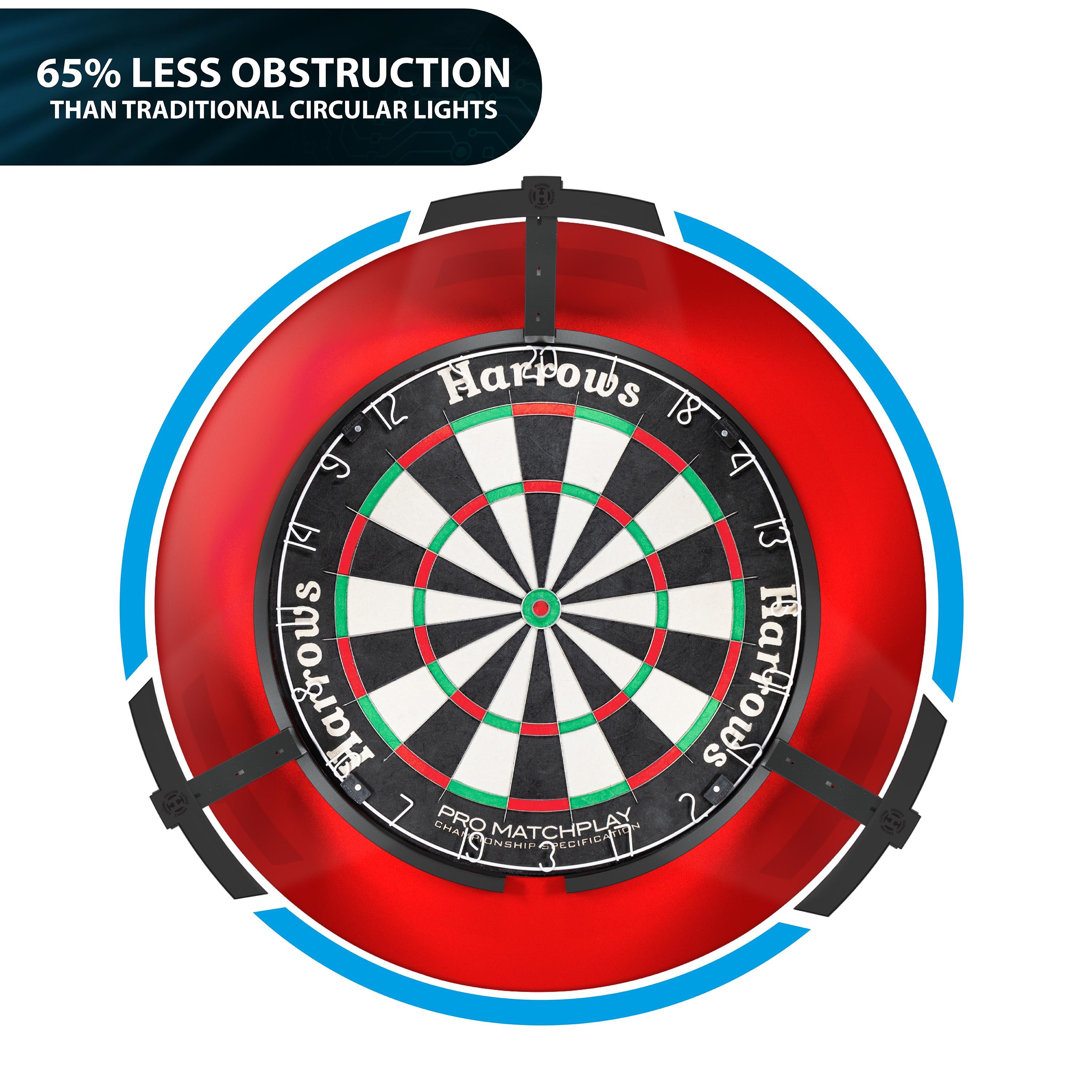 harrows-trilight-dartboard-beleuchtung-led-3-lichter image 7