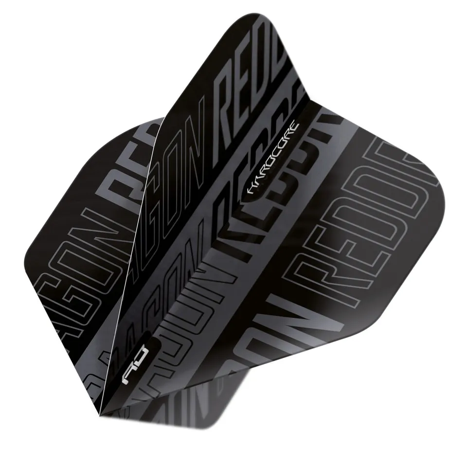 red-dragon-hardcore-xt-flights-schwarz-grau-standard-100-mikron image 1