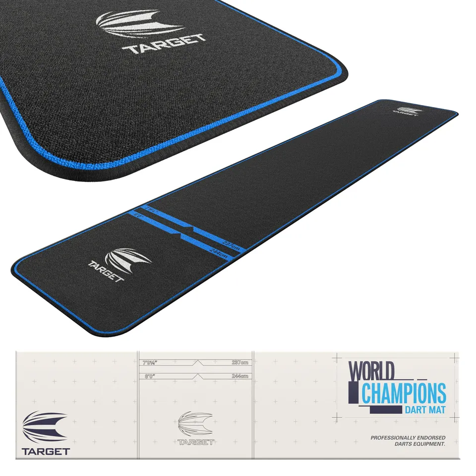target-world-champion-dartmatte-blau-rutschfest-mit-oche image 1