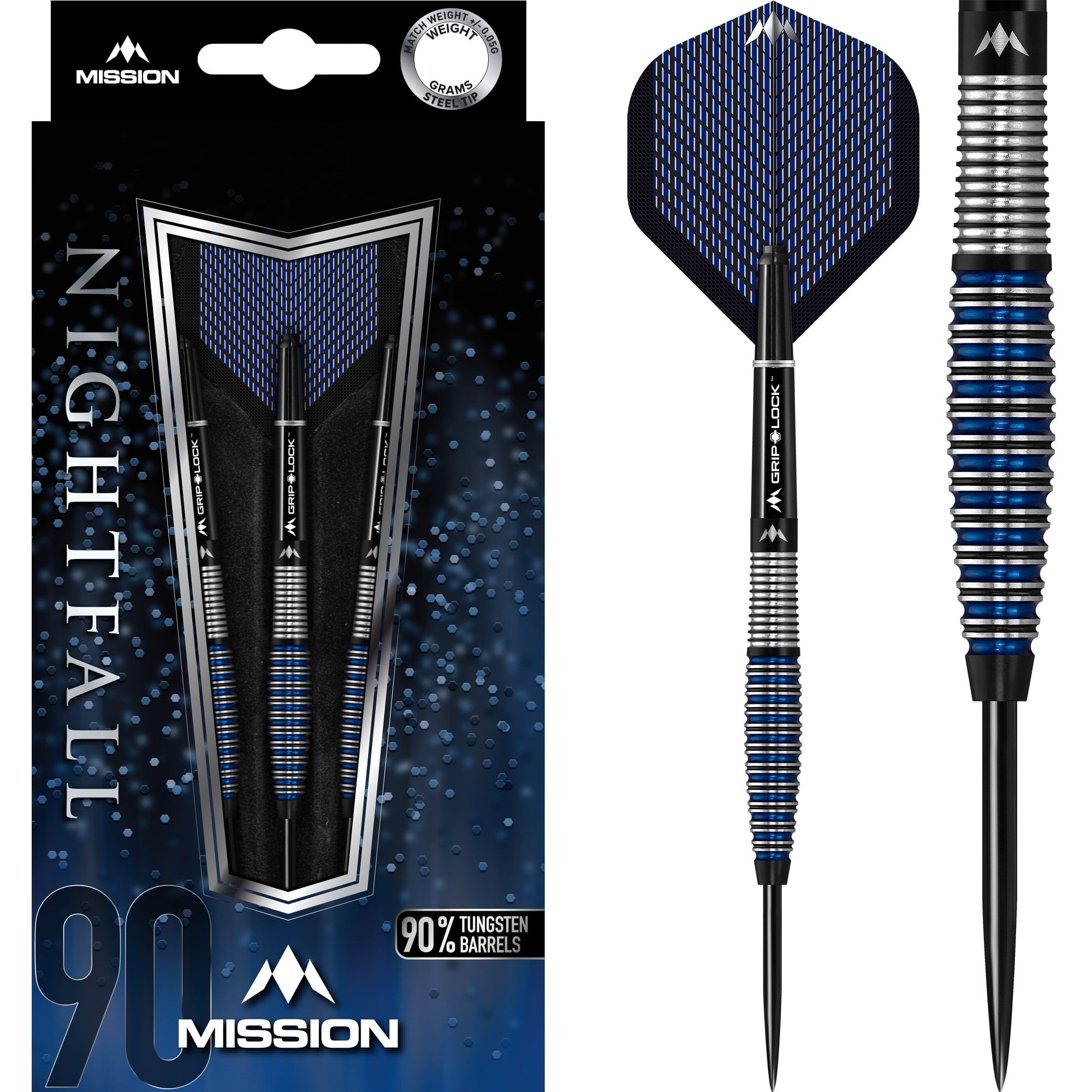mission-nightfall-m4-steeldarts-90-tungsten-24g-curved image 1