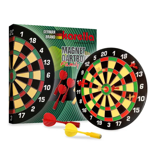karella-family-magnet-dartscheibe-inkl-6-magnetdarts image 1