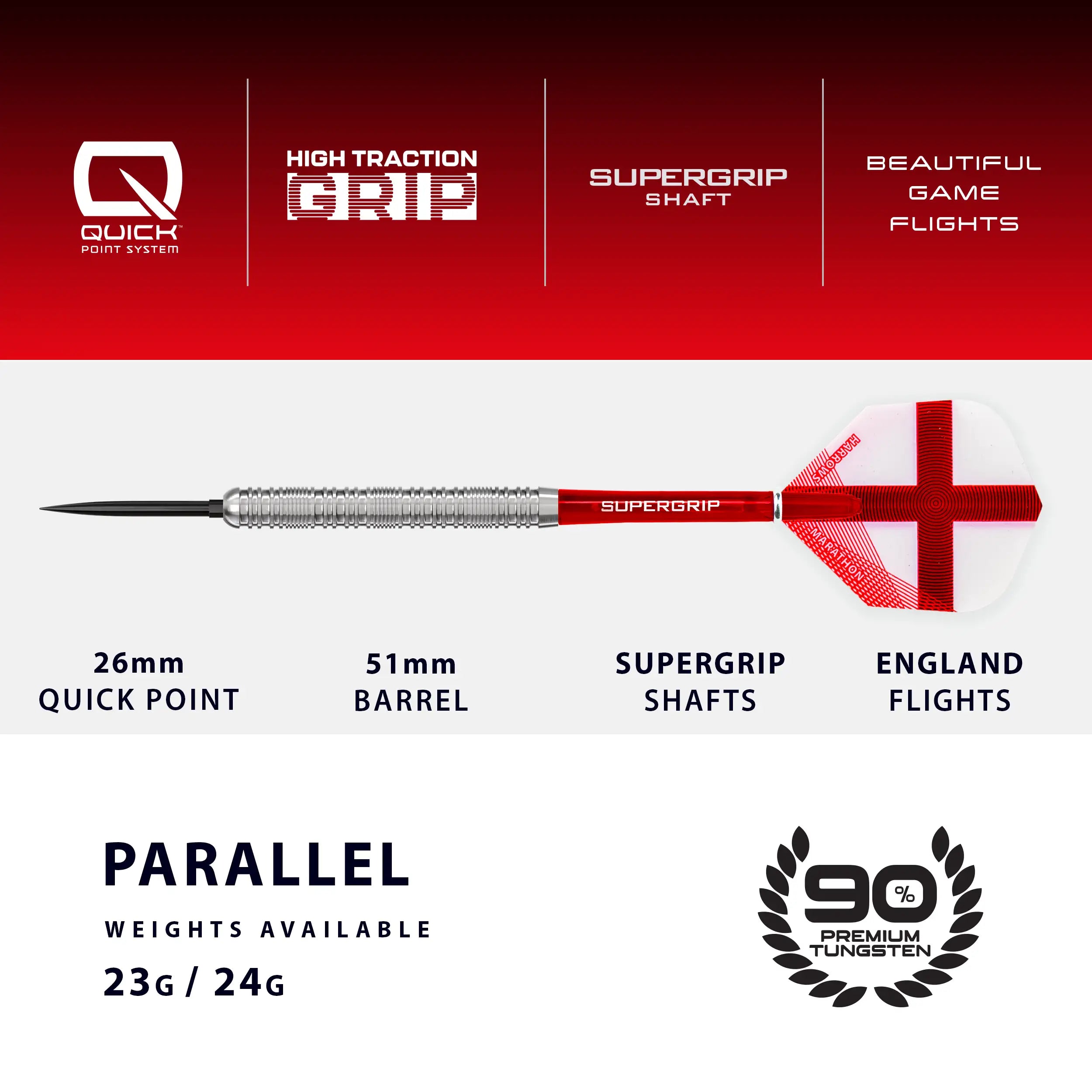 harrows-beautiful-game-england-steeldarts-23g-90-tungsten image 4