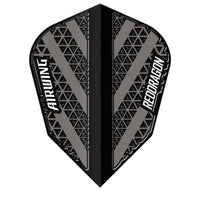 red-dragon-nitro-flite-airwing-dart-flights-schwarz-grau-v-standard image 2