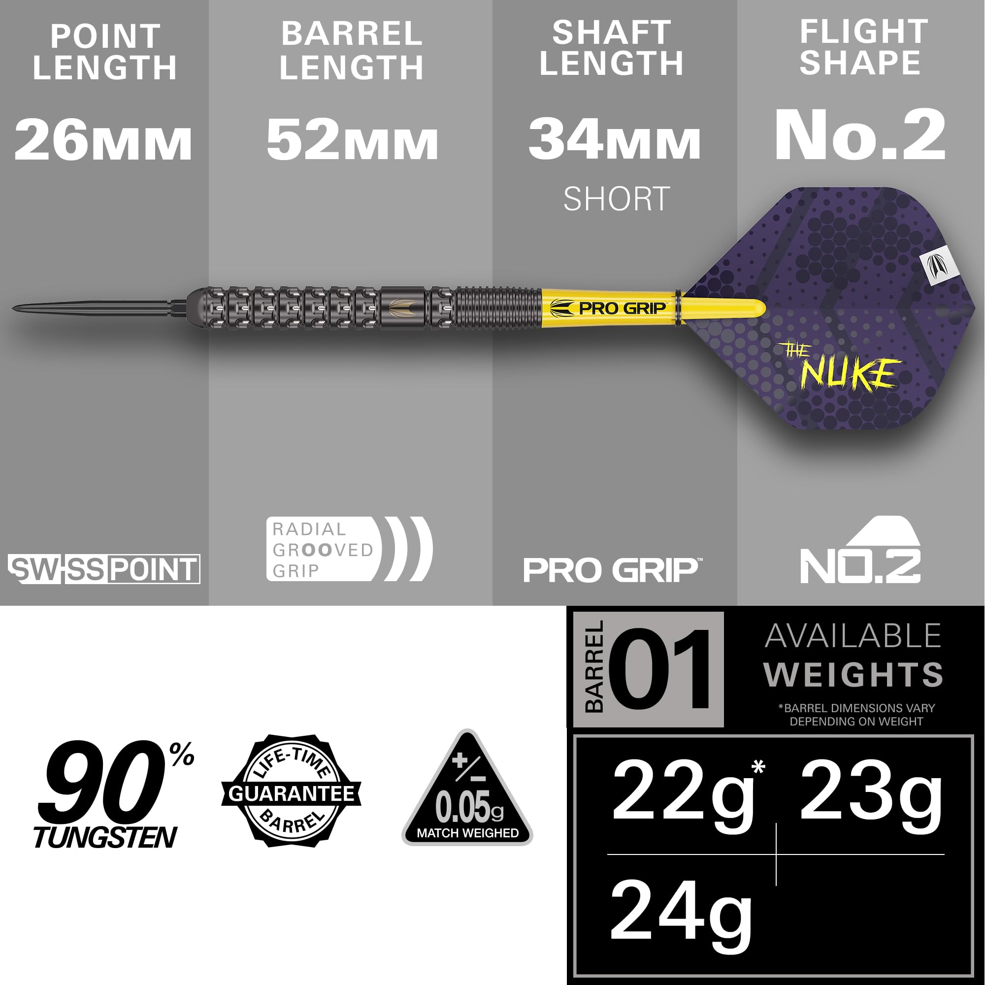 target-luke-littler-g1-steeldarts-23g-90-wolfram-swiss-point image 3