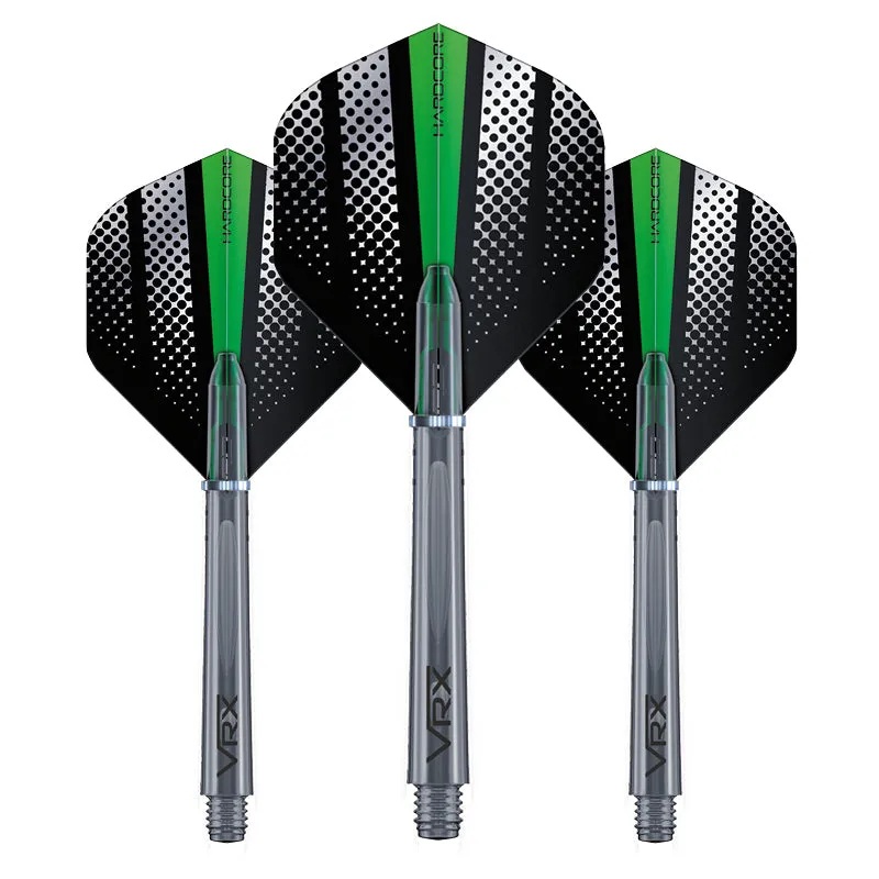 red-dragon-hardcore-green-flash-flights-shafts-set image 1