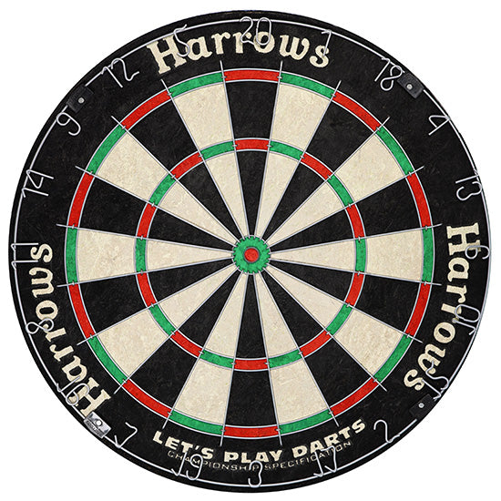 harrows-lets-play-darts-dartboard-set-mit-6-steeldarts image 1
