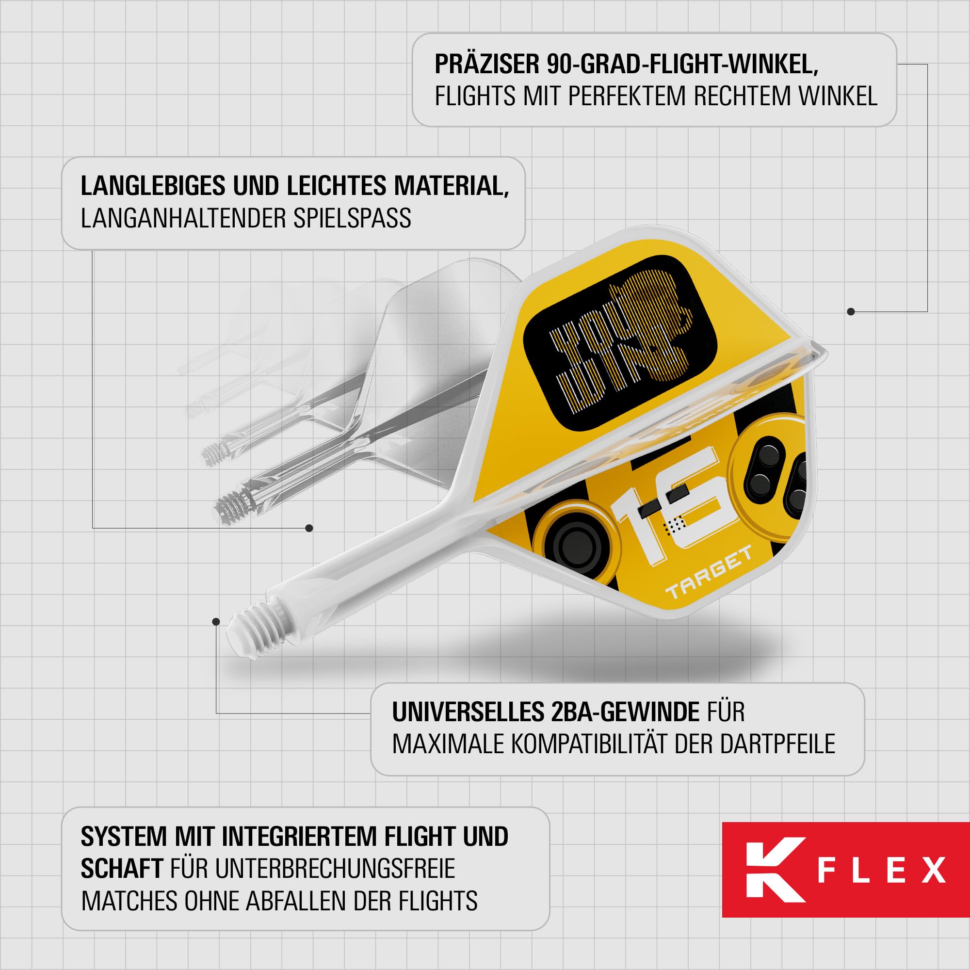 target-k-flex-you-win-flights-short-19mm-3er-set image 6