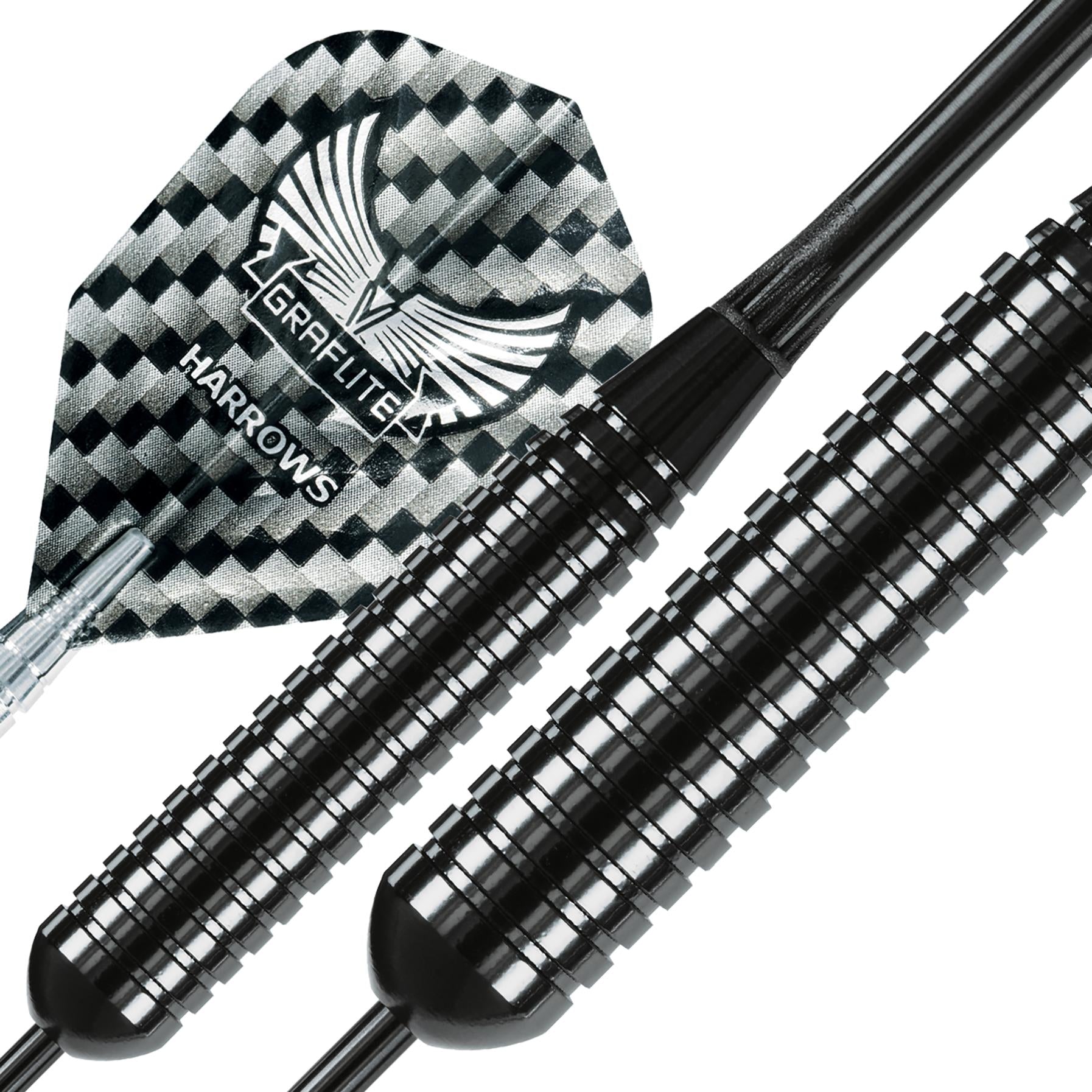 harrows-black-arrow-steeldarts-26gr-messing-schwarz image 3