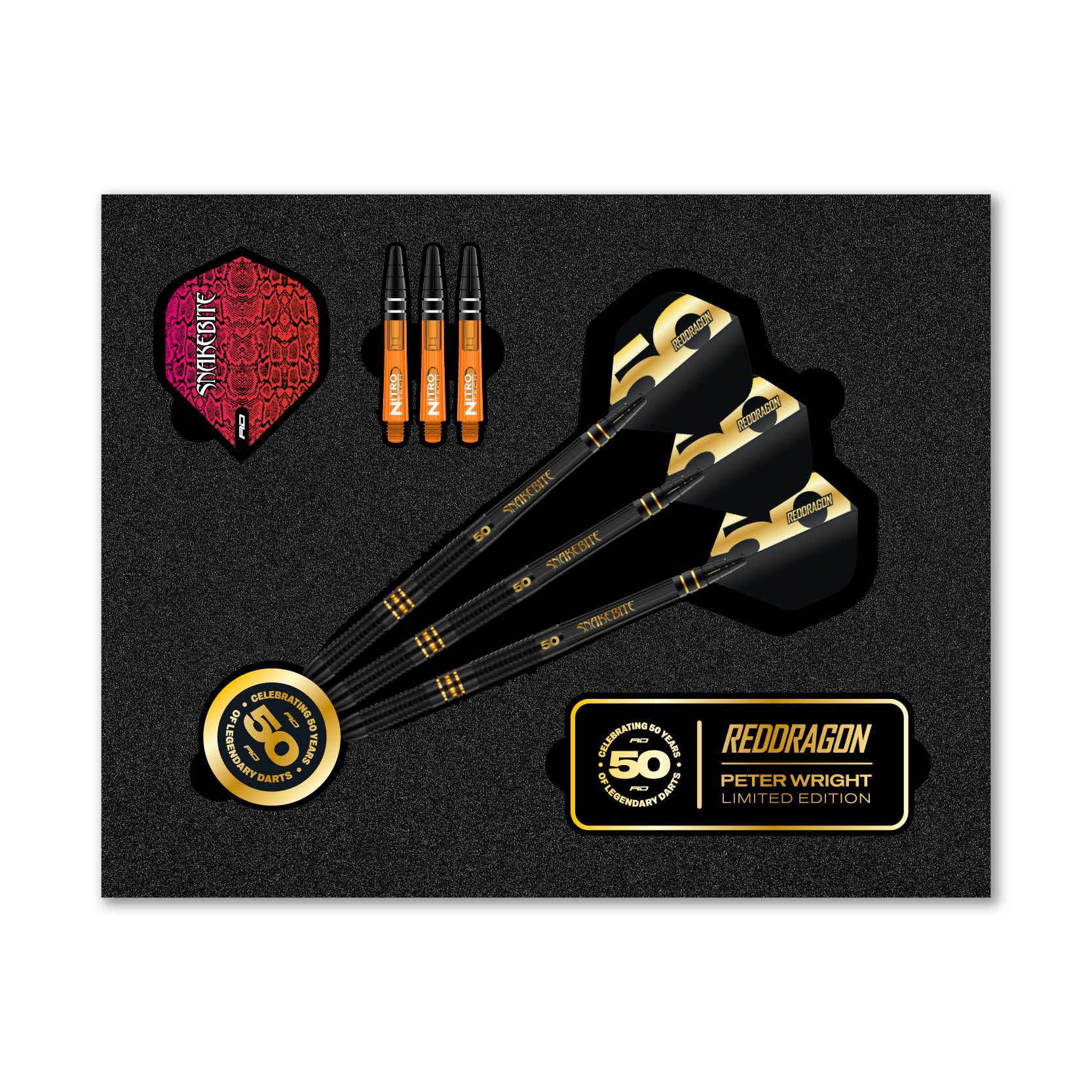 red-dragon-peter-wright-50-year-steeldarts-gold-onyx-limited image 8