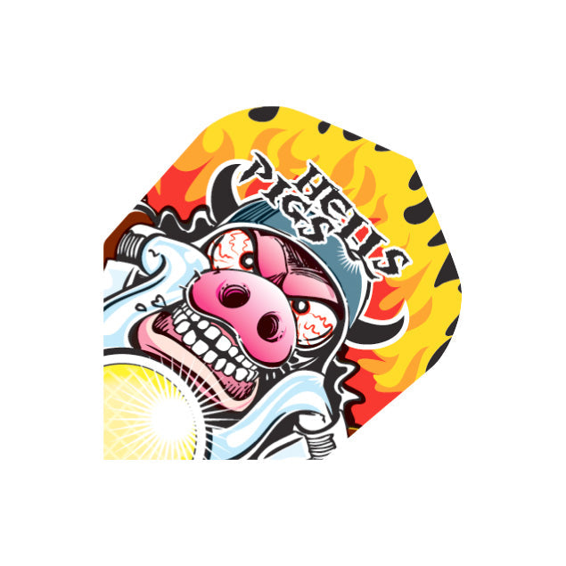 harrows-quadro-hells-pigs-dartflights-3er-set image 1